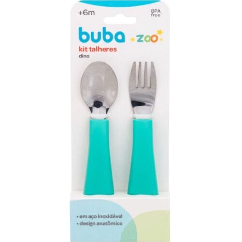 Kit Talheres Bubazoo - Verde - 16974 - Buba