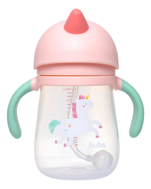 COPO COM DISPOSITIVO CANUDO MAGIC UNICORNIO